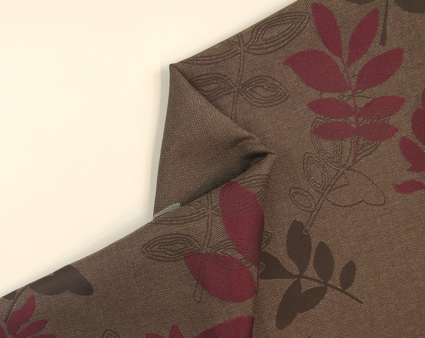 Croyden Leaf Floral Brocade Upholstery Fabric
