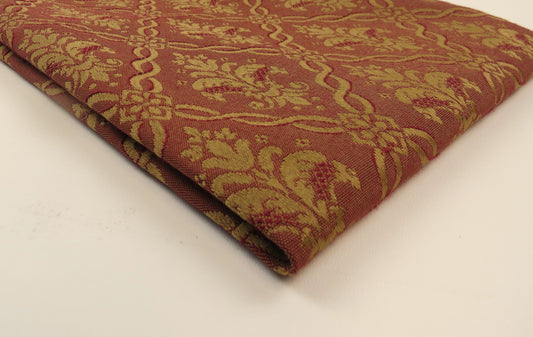 Aintree Salmon Linen Upholstery Fabric