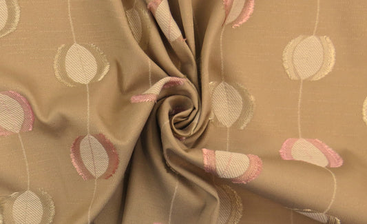 Dorian Bubbles Floral Brocade Upholstery Fabric
