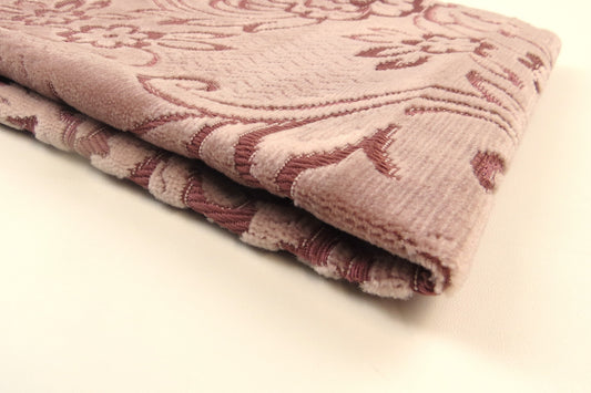 Camden Embossed Floral Velvet Upholstery Fabric