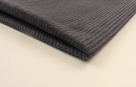 Rome Iron Ribbed Chenille Upholstery Fabric