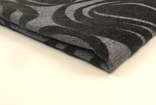 Longden Dark Fog Brocade Upholstery Fabric