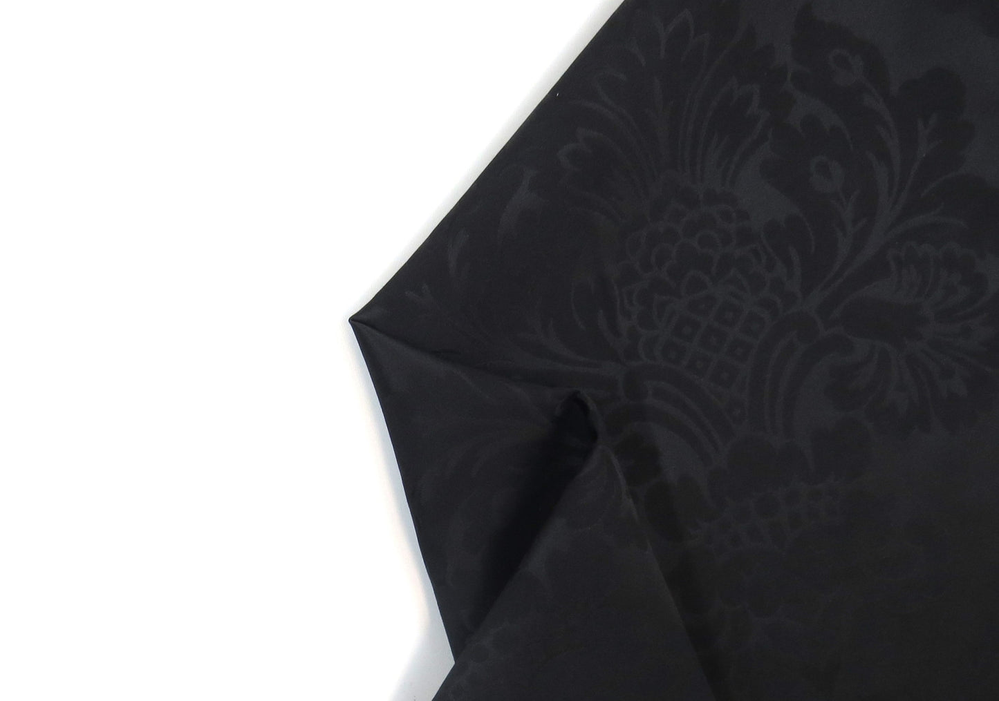 Glendale Black Brocade Upholstery Fabric