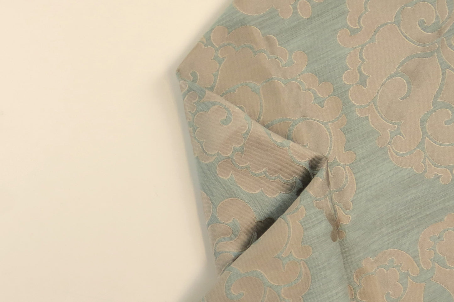 Buckingham Duck Egg Brocade Upholstery Fabric