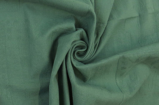 Costerico Abstract Fern Green Cotton Upholstery Fabric