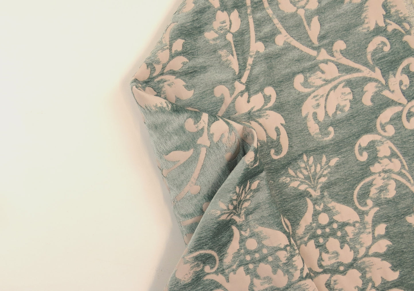 Pistachio Mint Green Brocade Upholstery Fabric