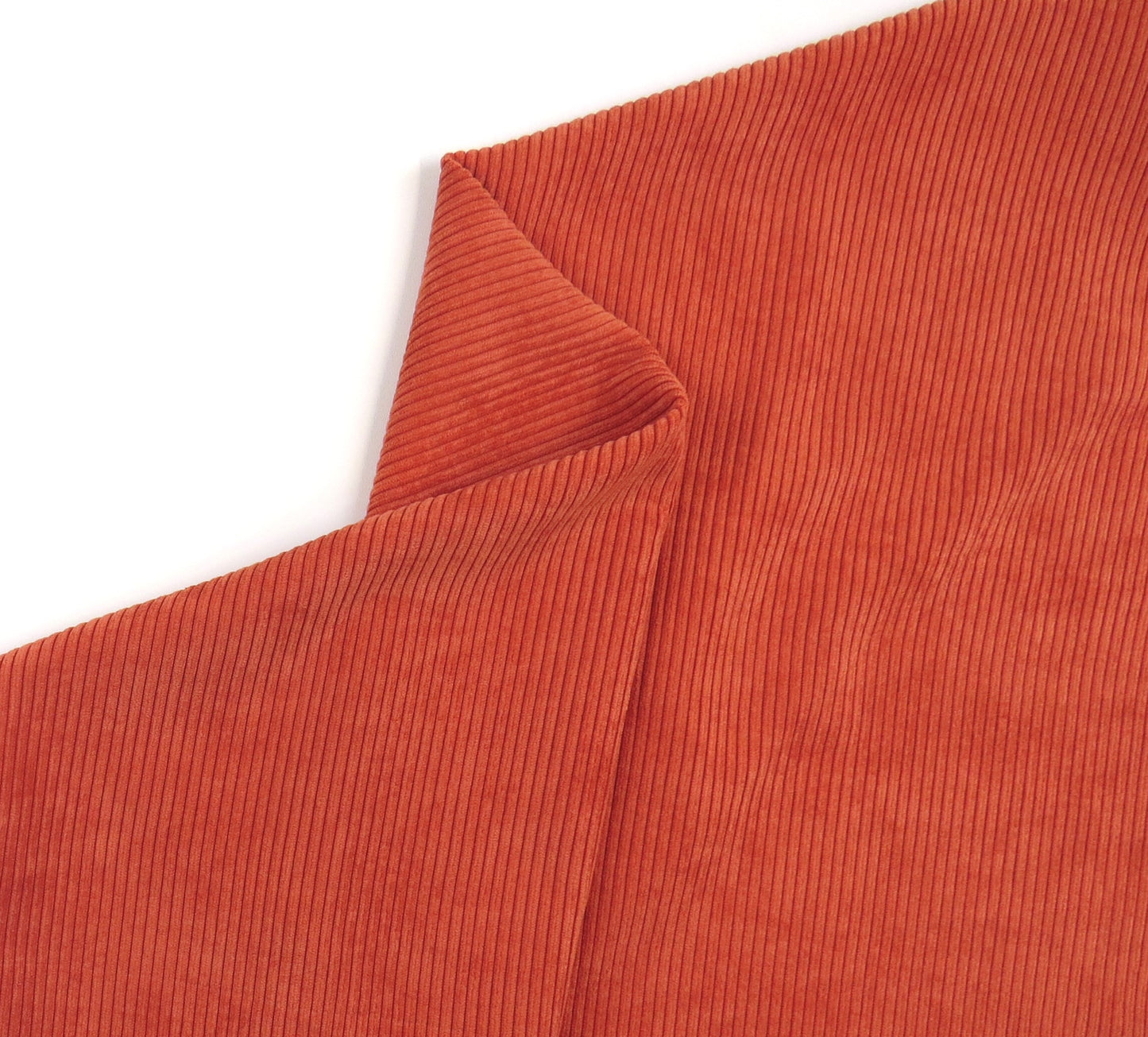 Coral Soft Ribbed Cord Chenille Upholstery Fabric