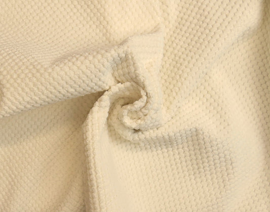 Snow White Dimple Boucle Teddy Bear Upholstery Fabric