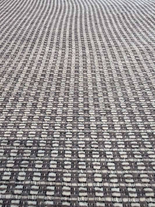 Mixed Grey Soft Feel Basket Weave Upholstery Fabric