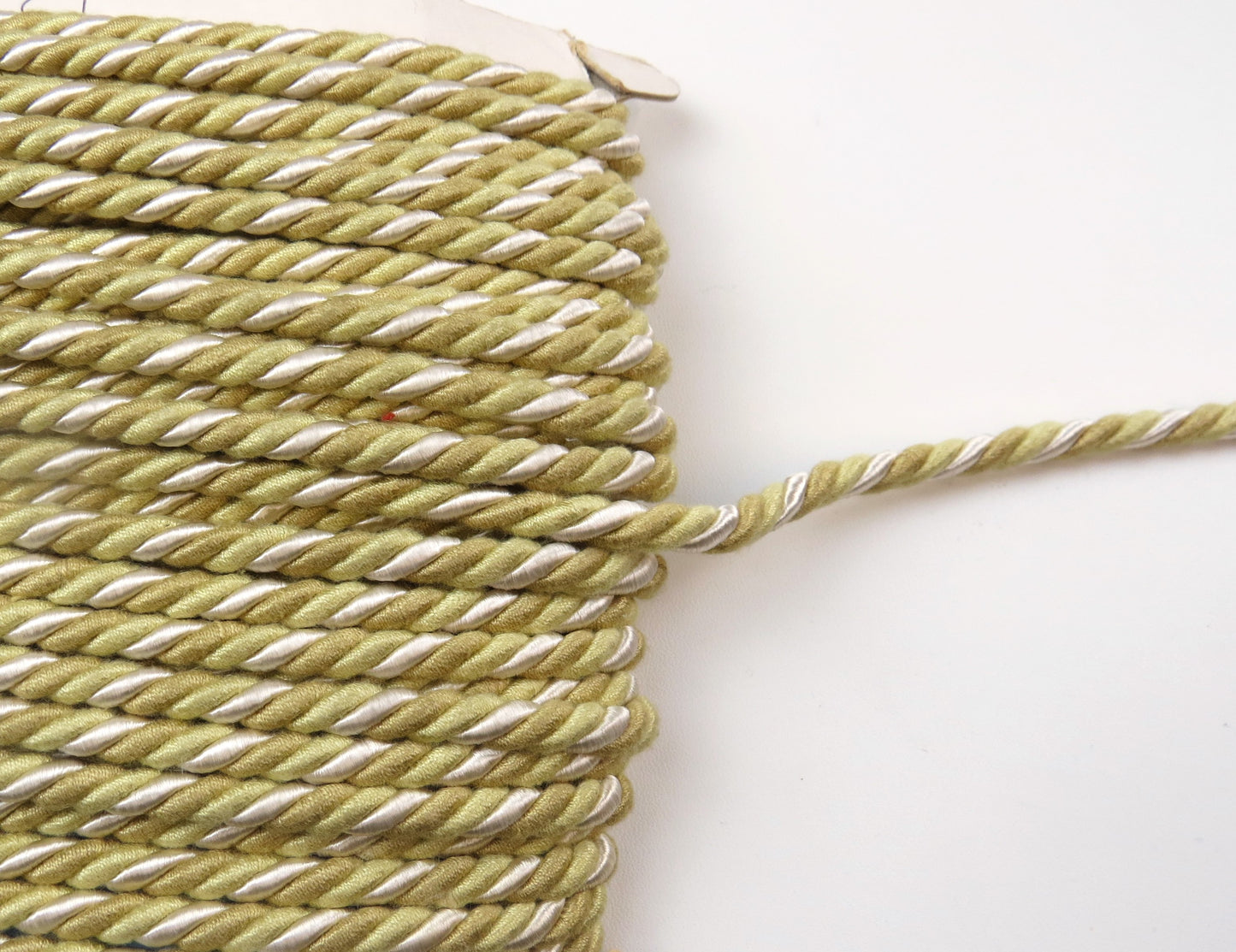 Upholstery Piping Cord - Gold And Cream