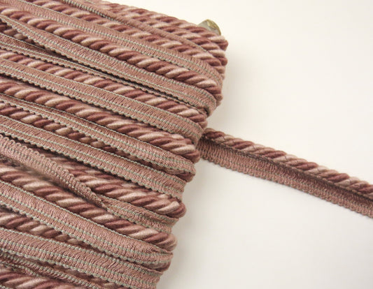 Upholstery Flanged Cord - Mixed Pink