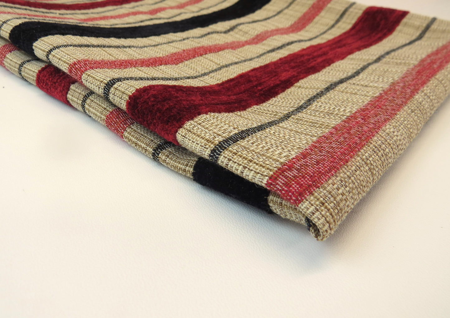 Mixed Stripe Chenille Upholstery Fabric
