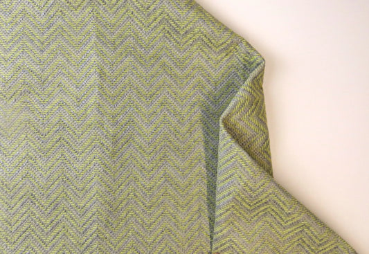 Green Silver Herringbone