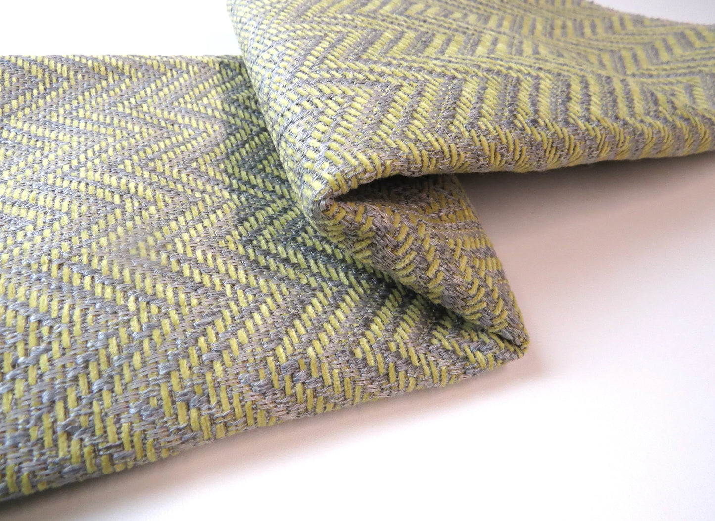 Green Silver Herringbone