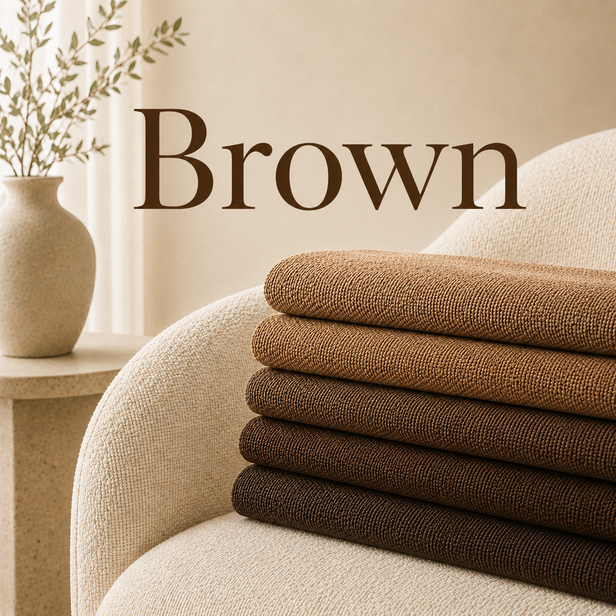 Brown Upholstery fabric