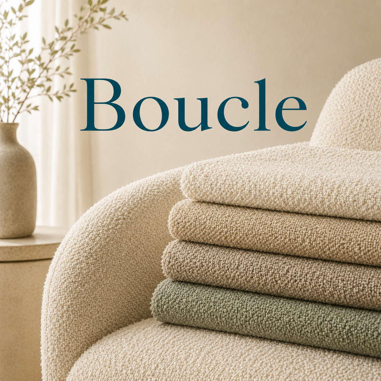 Boucle upholstery fabric