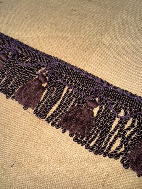 Upholstery Spectrum Bullion Tassel Fringe - Deep Plum - Soft Options upholstery trim
