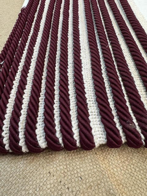 Upholstery Flanged Cord Trim - Deep Burgundy