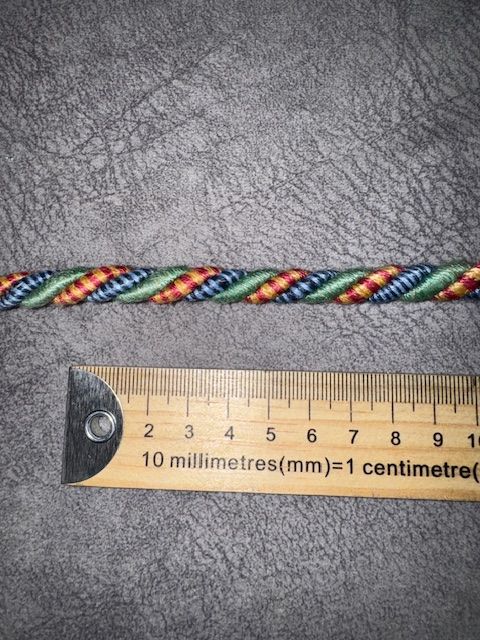 Upholstery Decorative Finishing Cord - Elementary Print Mix