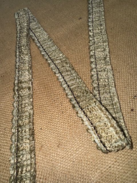 Upholstery Brush Fringe/ Ruche Trim - Sandy Gold