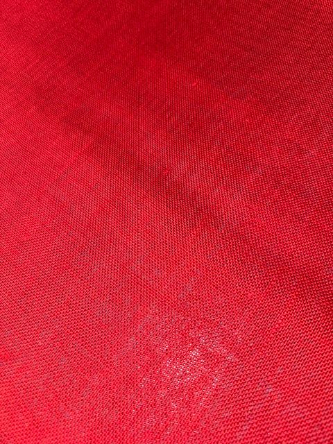 Red Hessian Decorative Fabric - Fire Retardant