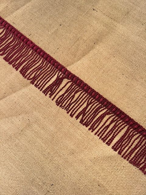 Upholstery Spectrum Decorative Synthetic Viscose Rope Fringe - Wine - Soft Options upholstery trim