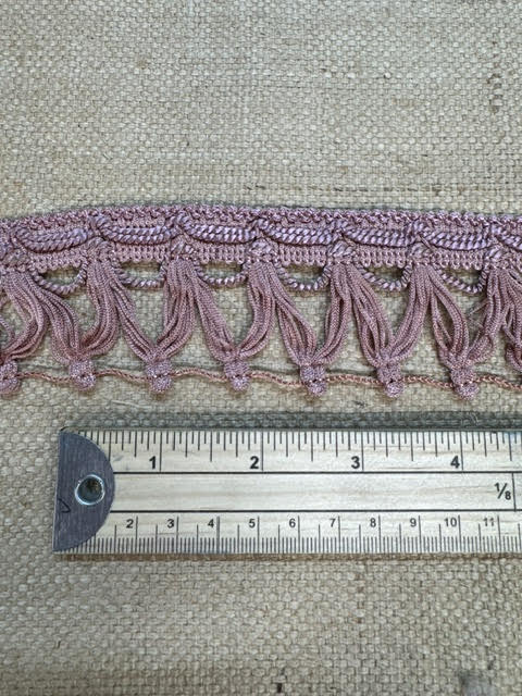 Upholstery Haberdashery fringe - Dust Pink