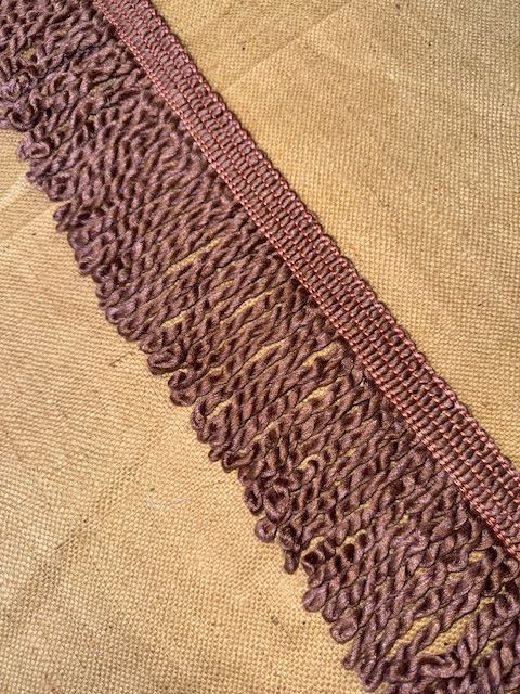Upholstery Spectrum Decorative Fringe - Soft Plum - Soft Options upholstery trim