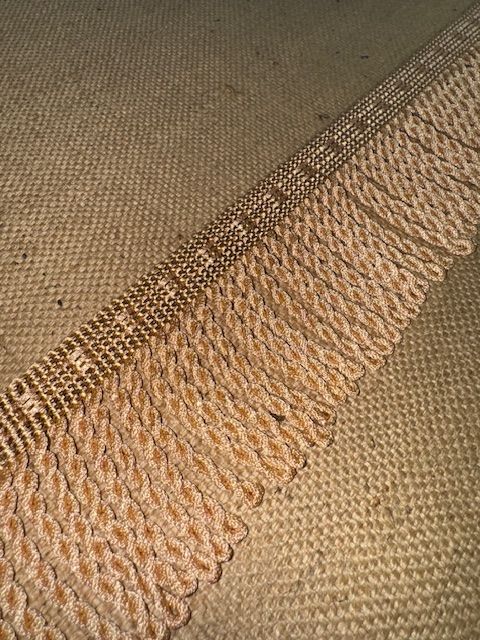 Upholstery Spectrum Roman Fringe - Braided top Rope - Light Peach - Soft Options upholstery trim