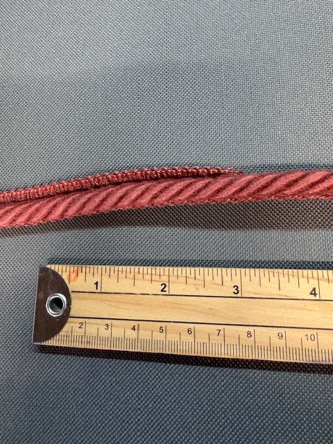 Upholstery Flanged Cord - Deep Salmon