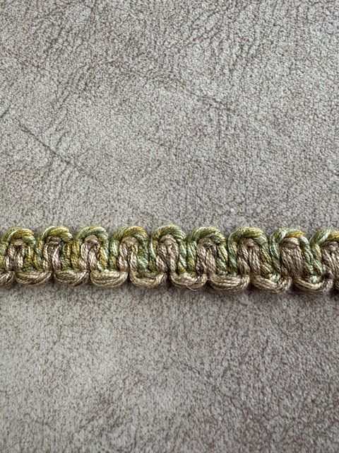 Upholstery Braid/Gimp Trim - Mid Sage Biscuit Mix