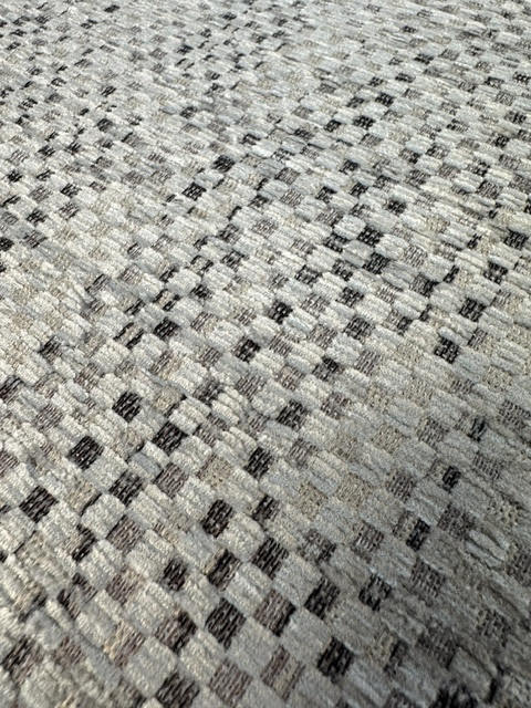 Ross Fabrics Dobby Grey Heavy Weave Upholstery Fabric