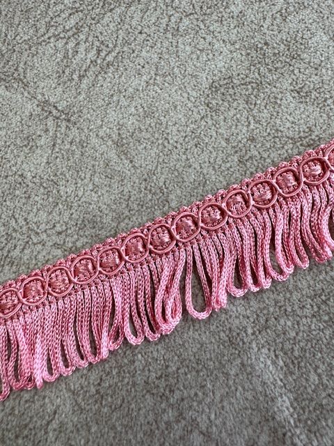 Upholstery Looped Tassel Fringe - Candy Pink - Soft Options upholstery trim