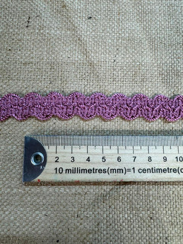 Upholstery Haberdashery Wide Decorative Braid - Mauve Pink