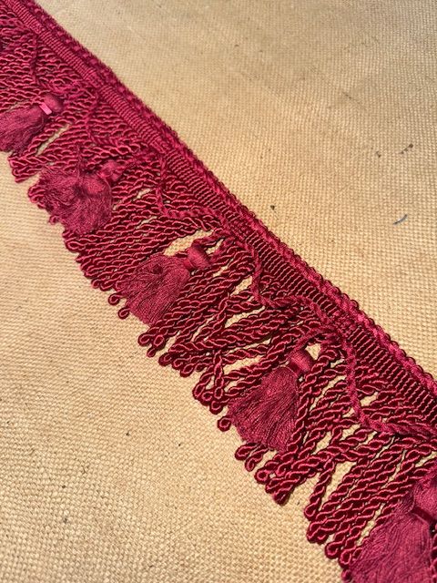 Upholstery Spectrum Bullion Tassel Fringe - Cherry Red - Soft Options upholstery trim