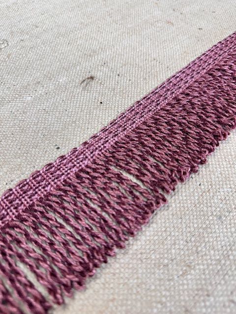 Upholstery Spectrum Roman Fringe - Braided top Rope - Deep Pink - Soft Options upholstery trim
