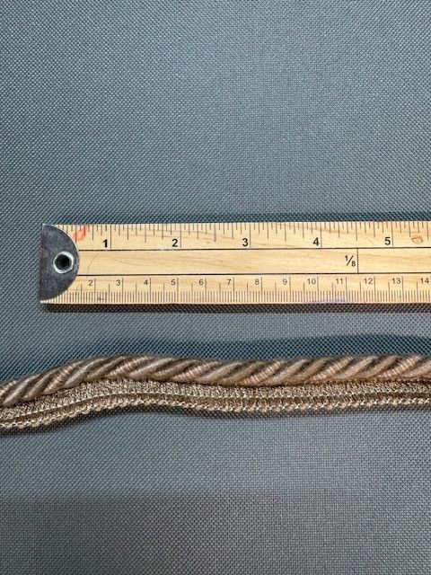 Upholstery Flanged Cord - Mid Brown/Salmon Mix