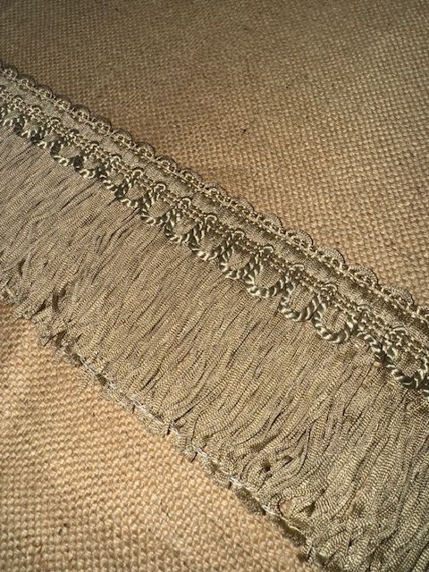 Upholstery Swing Fringe with Decorative Braided Top - Pampas - Soft Options upholstery trim