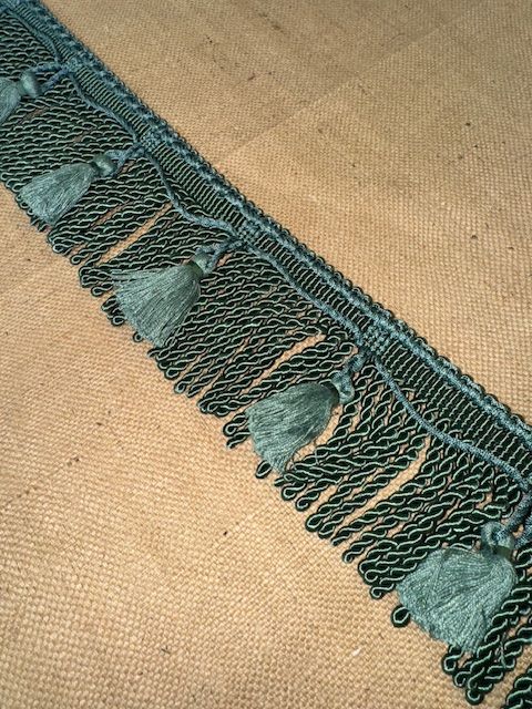 Upholstery Spectrum Bullion Tassel Fringe - Jade Green - Soft Options upholstery trim