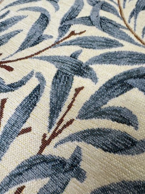 Chatham Glyn William Morris Willow Bough Blue Chenille Upholstery Fabric