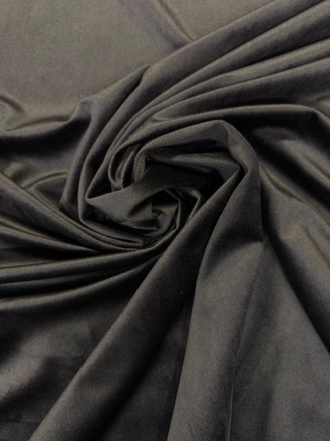 Rosemount Monaco Black Luxury Soft feel Velvet Upholstery Fabric - Soft Options upholstery trim