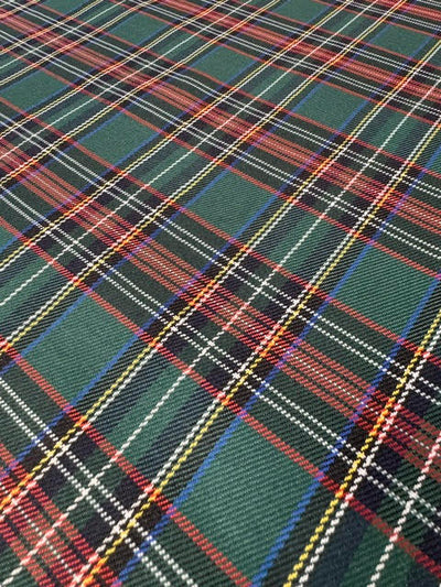 Ness Green Check Tartan Outdoor Fabric
