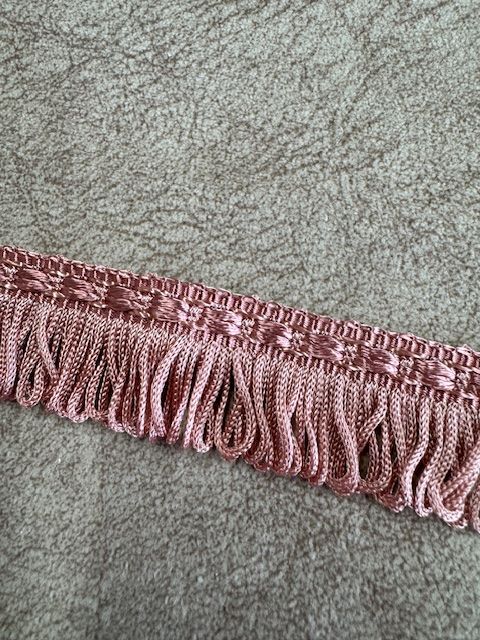Upholstery Looped Tassel Fringe - Dusky Pink