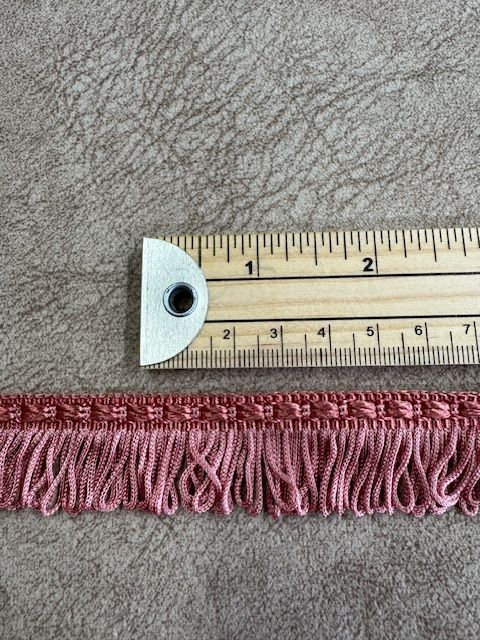 Upholstery Looped Tassel Fringe - Mauve Pink
