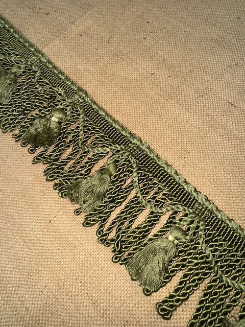 Upholstery Spectrum Bullion Tassel Fringe - Fern Green - Soft Options upholstery trim