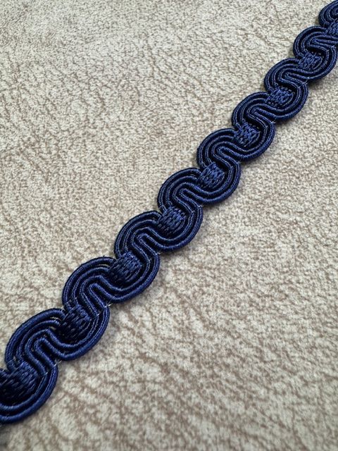 Upholstery Scroll Gimp/Braid Trim - Royal Blue