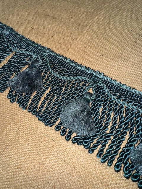 Upholstery Spectrum Bullion Tassel Fringe - Petrol Blue - Soft Options upholstery trim