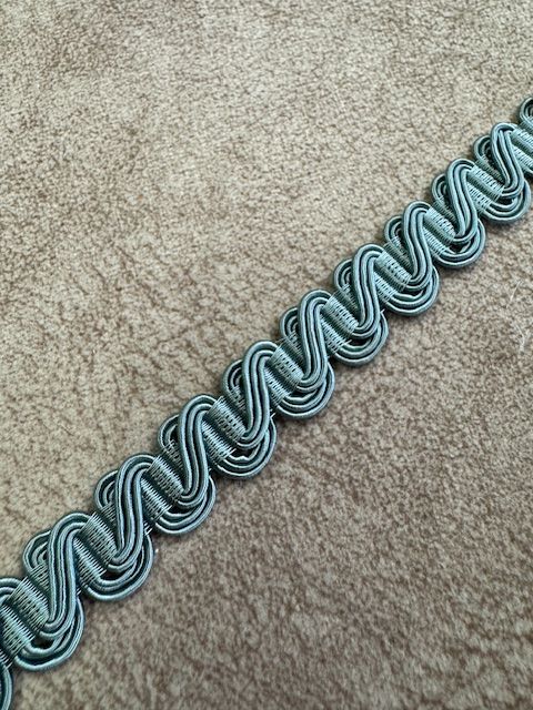 Upholstery Scroll Gimp/Braid Trim - French Blue