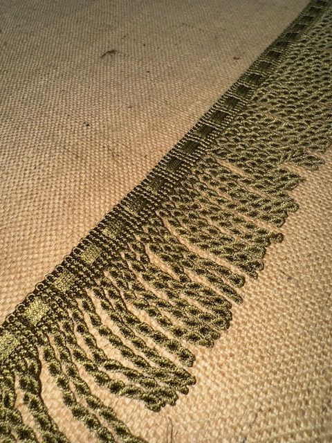 Upholstery Spectrum Roman Fringe - Braided top Rope - Fern