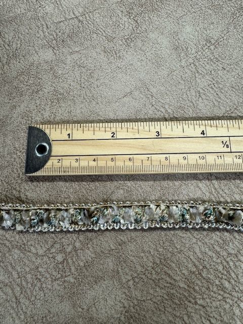 Upholstery Luxury Tufted Boucle Braid Trim - Mother of Pearl